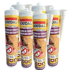 SOUDAL - Pack x6 Adhesivo Montaje 360cc Sin Clavos