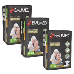 EMUMED - Pañal Premium G 20 (X3)