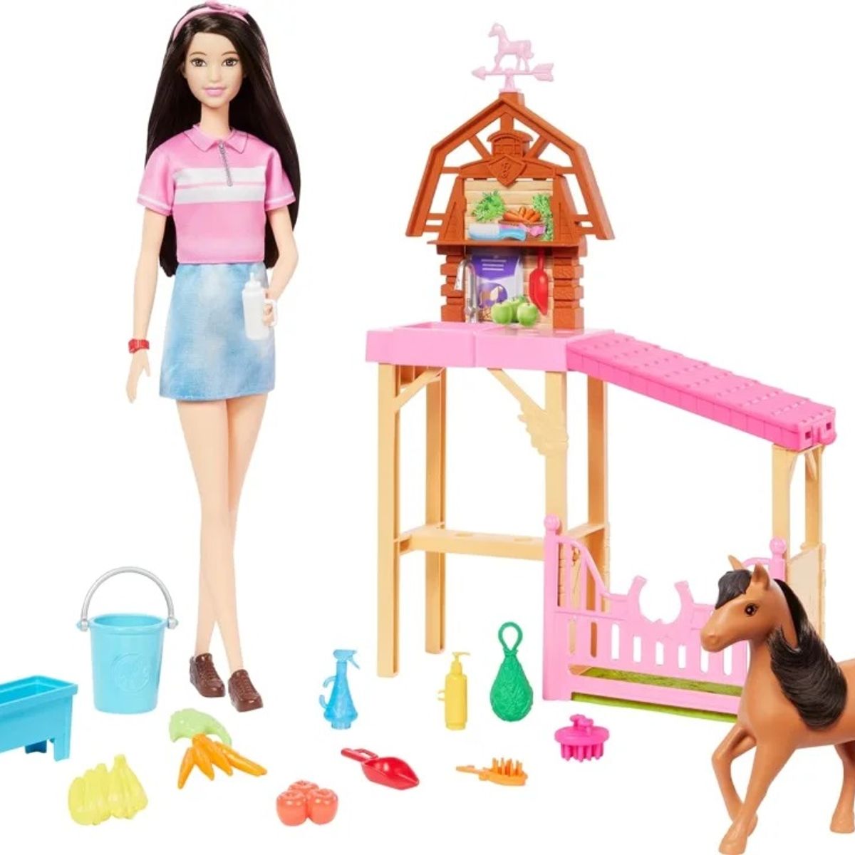 MATTEL - Barbie Mysteries Set De Juego Cuidado De Ponys Con Renee