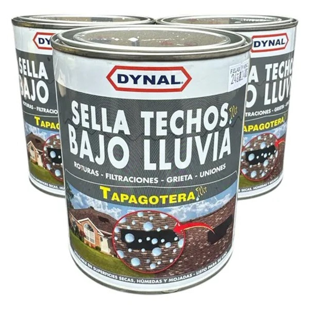 DYNAL - Tapagoteras Wet Sella Techos Bajo Lluvia Dynal 1 Kilo