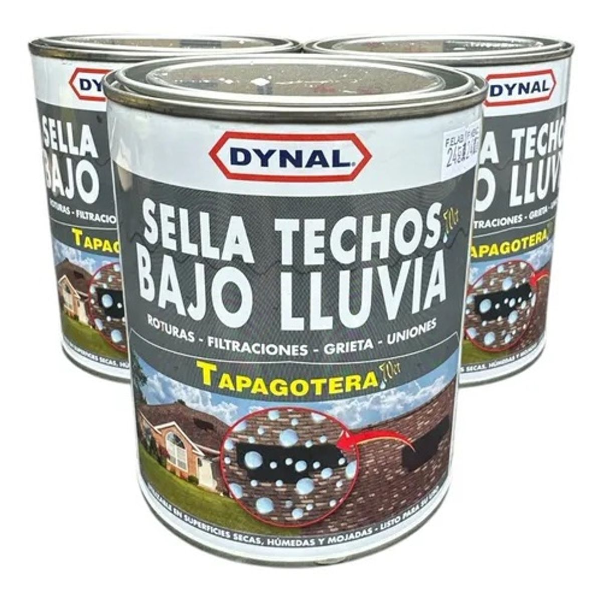 DYNAL - Tapagoteras Wet Sella Techos Bajo Lluvia Dynal 1 Kilo