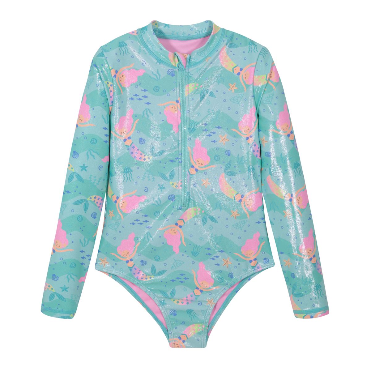 H2O WEAR - Traje de Baño Niña Manga Larga UV50 H2O Wear Turquesa - Verde