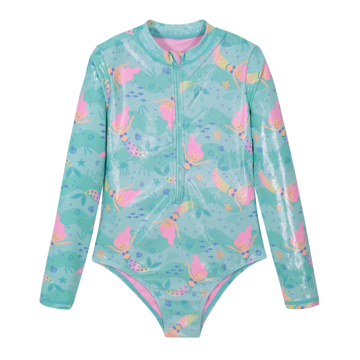 H2O WEAR - Traje de Baño Niña Manga Larga UV50 H2O Wear Turquesa - Verde