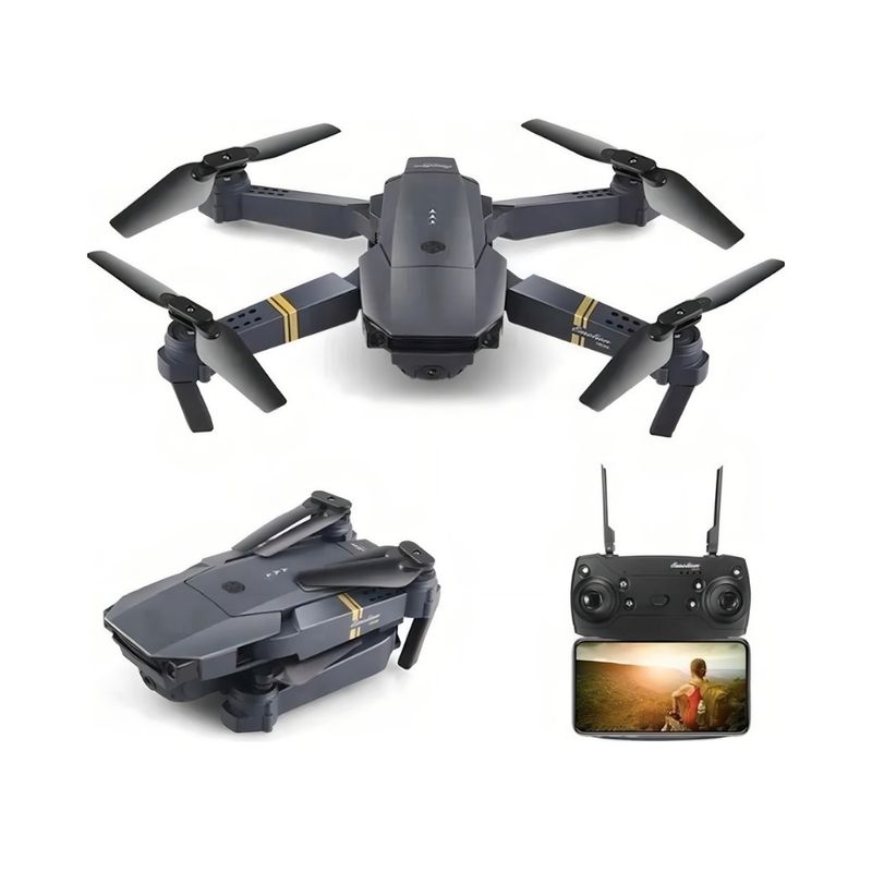 GENERICO - Drone Plegable Con Camara Color Negro