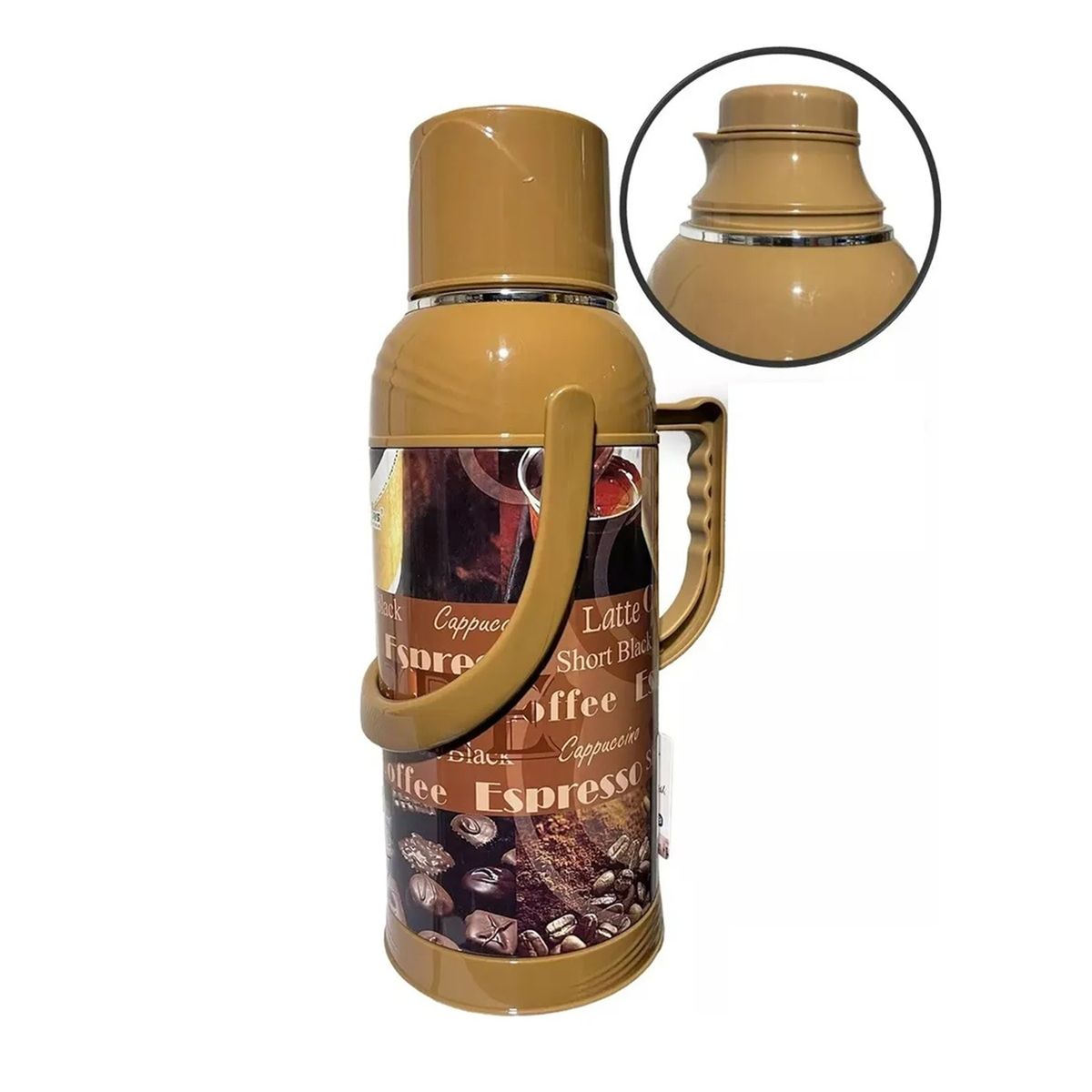 GENERICO - Termo Grande 3.2 Litros Para Agua Caliente Fria Cafe Termica