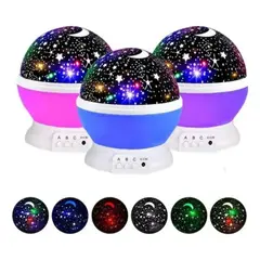 MOVI - Lampara Led Espanta cucos Proyector Luz Estrellas Mesa Niños