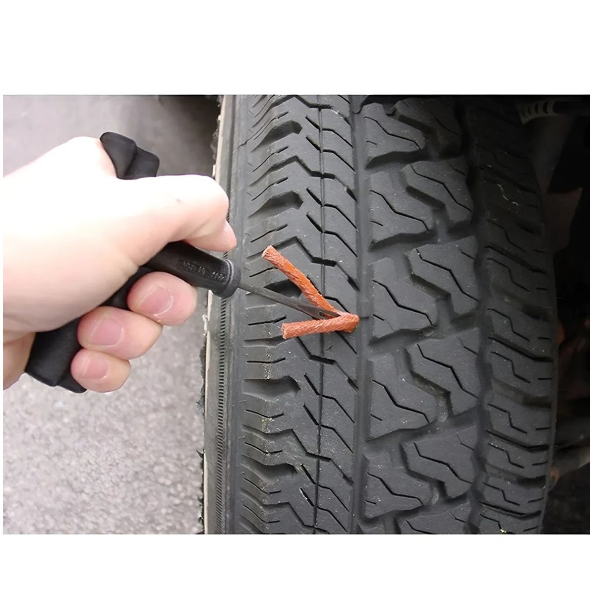 GENERICO - Kit Reparacion Pinchazos Llanta Neumático Automovil Moto