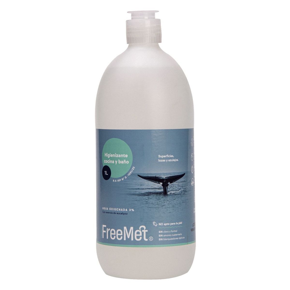 FREEMET - Higienizante Cocina y Baño 1L Freemet Ecológico