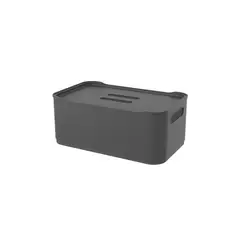 COZA - Caja Organizadora con Tapa Fit Grande 5,6L Gris Grafito