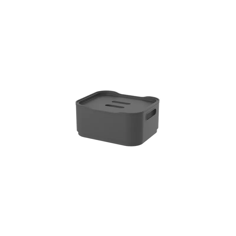 COZA - Caja Organizadora con Tapa Fit Pequeña 1,75L Gris 