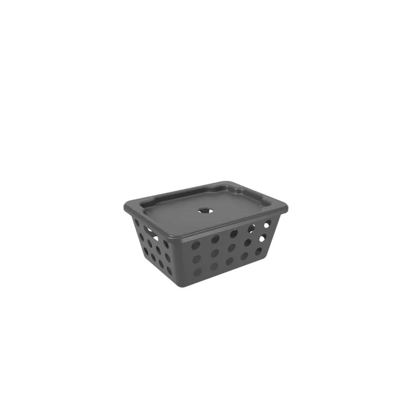 COZA - Cesta Organizadora con Tapa One Pequeña 1,5 L Gris 