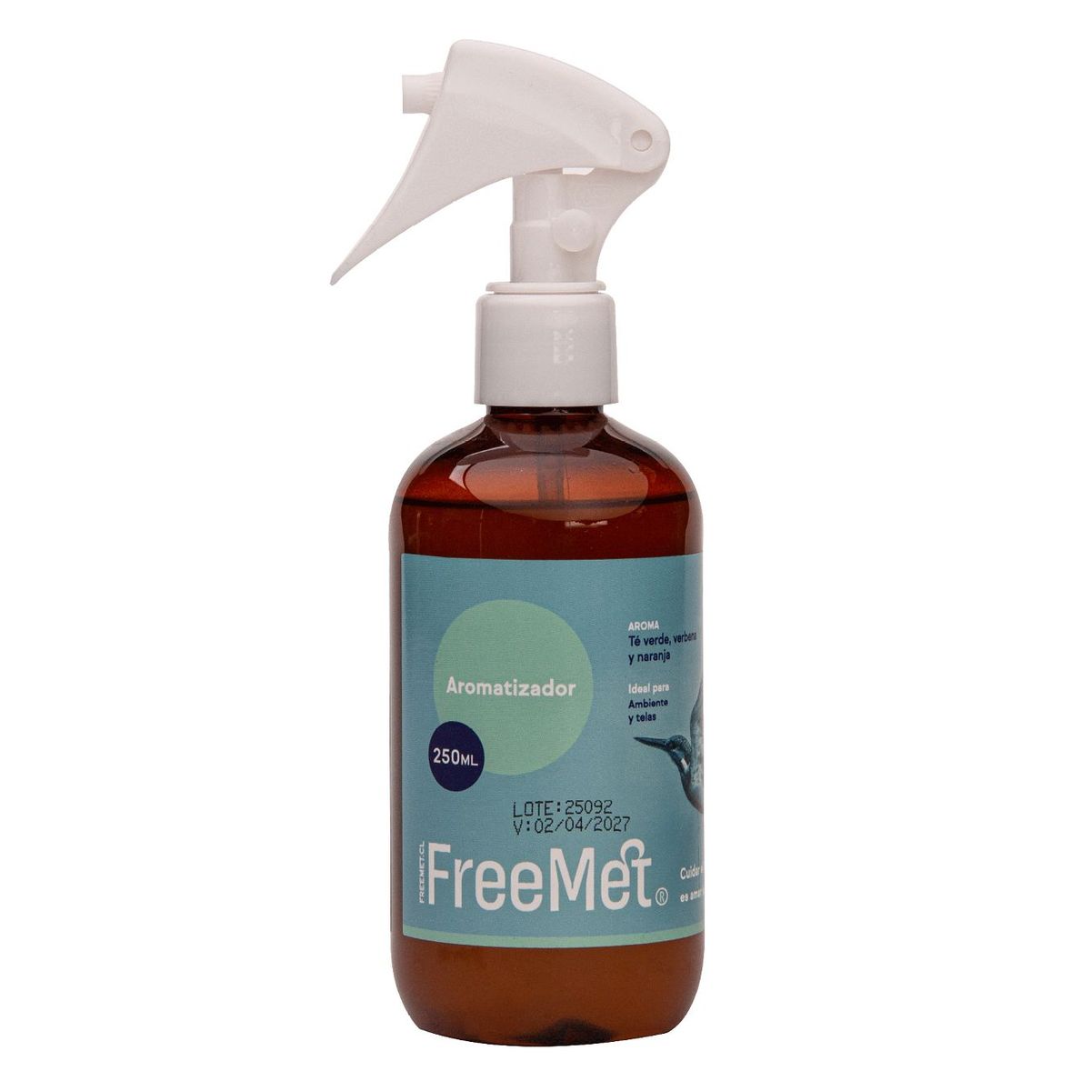 FREEMET - Aromatizador ambiental y telas 250ml té verdeverbena Freemet Ecológico