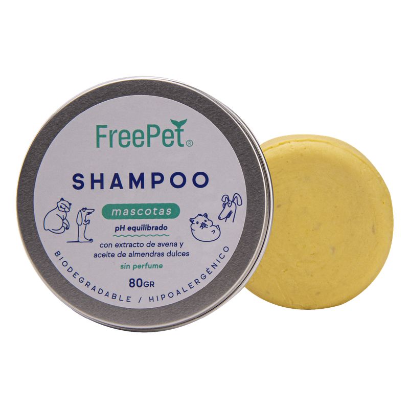 FREEMET - Shampoo Hipoalergénico Sólido En Barra Para Mascotas Freemet Ecológico