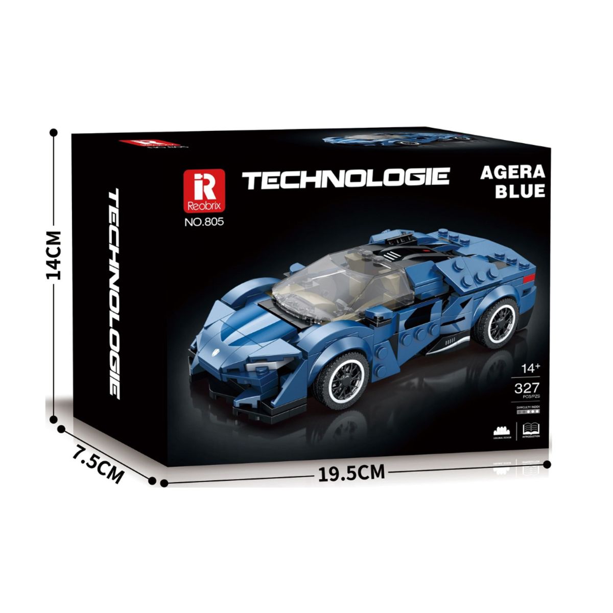 REOLINK - Koenigsegg Agera ReoBrix No. 805 - 327 Piezas