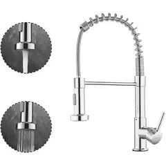 LABALAOS - Grifo plateado con dos modos de flujo de agua