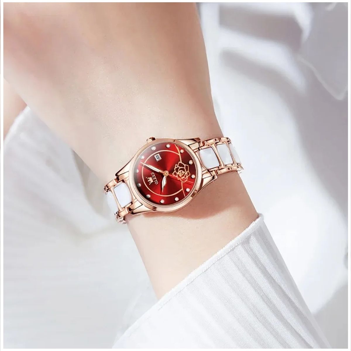 GENERICO - Reloj de Pulsera Elegante para Mujer Movimiento Cuarzo Japonés