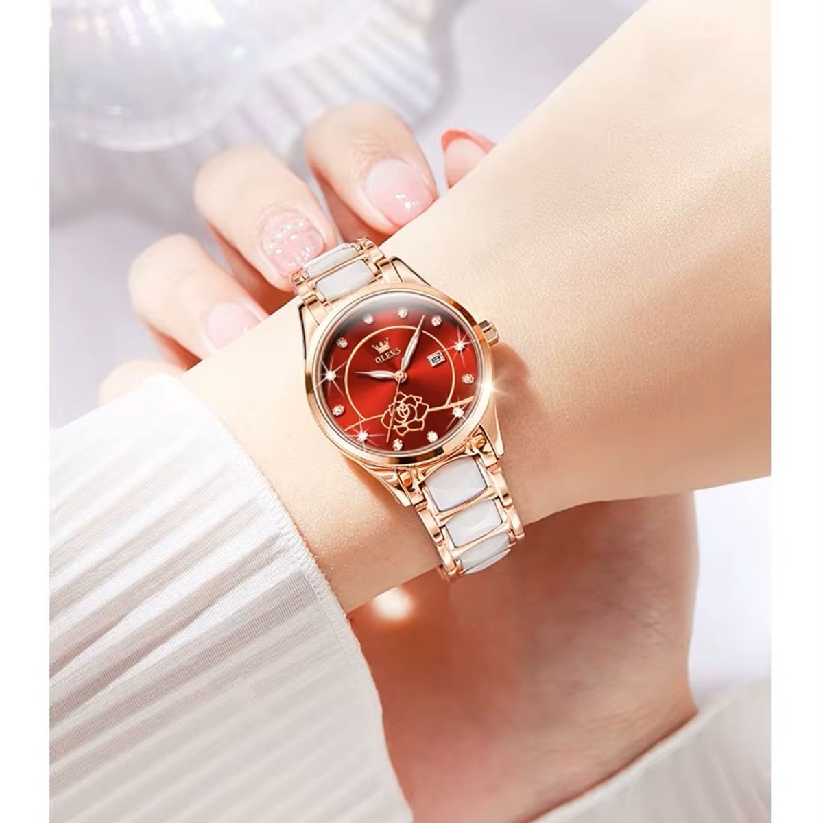 GENERICO - Reloj de Pulsera Elegante para Mujer Movimiento Cuarzo Japonés