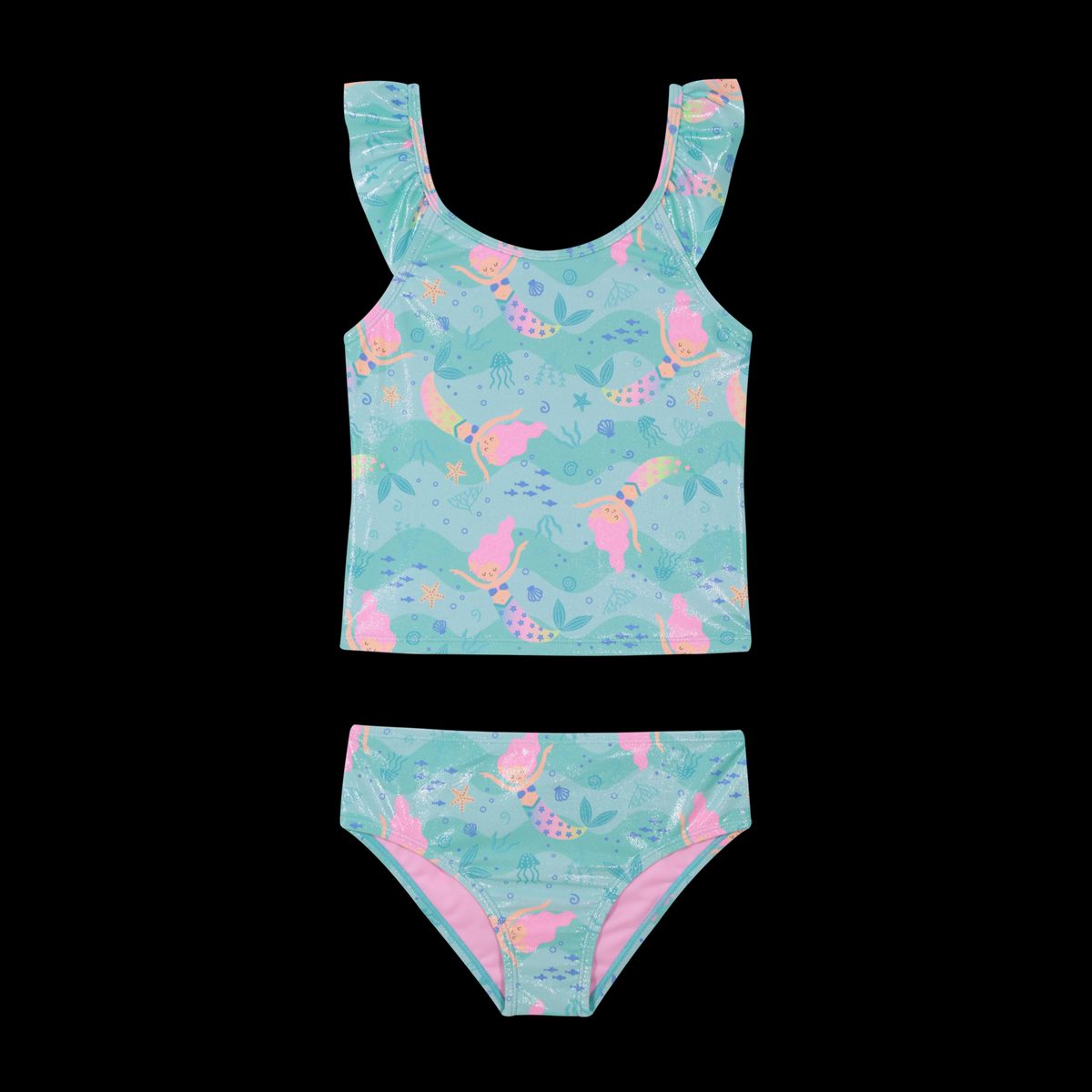 H2O WEAR - Traje de Baño Niña Tankini UV50 H2O Wear Turquesa - Verde