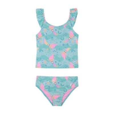 Imagen 2 del producto Traje de Baño Niña Tankini UV50 Turquesa - Verde