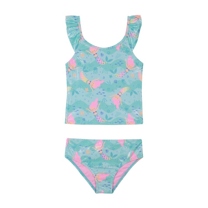 H2O WEAR - Traje de Baño Niña Tankini UV50 H2O Wear Turquesa - Verde