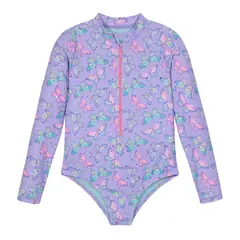 H2O WEAR - Traje de Baño Niña MLarga UV50 Lila - Lila