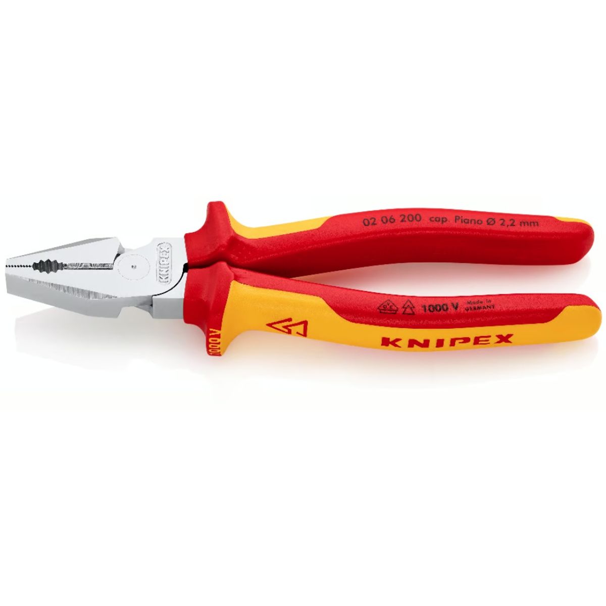 Alicate Universal de Fuerza 8” Aislado 1000V VDE Profesional KNIPEX, marca GENERICO - Foto Principal
