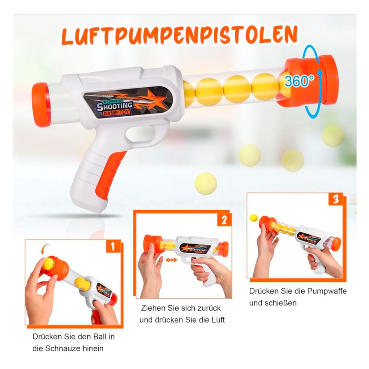 Bazooka Con Mira Lanza Pelotas Soft Juguete Niños, marca GENERICO - Foto 2
