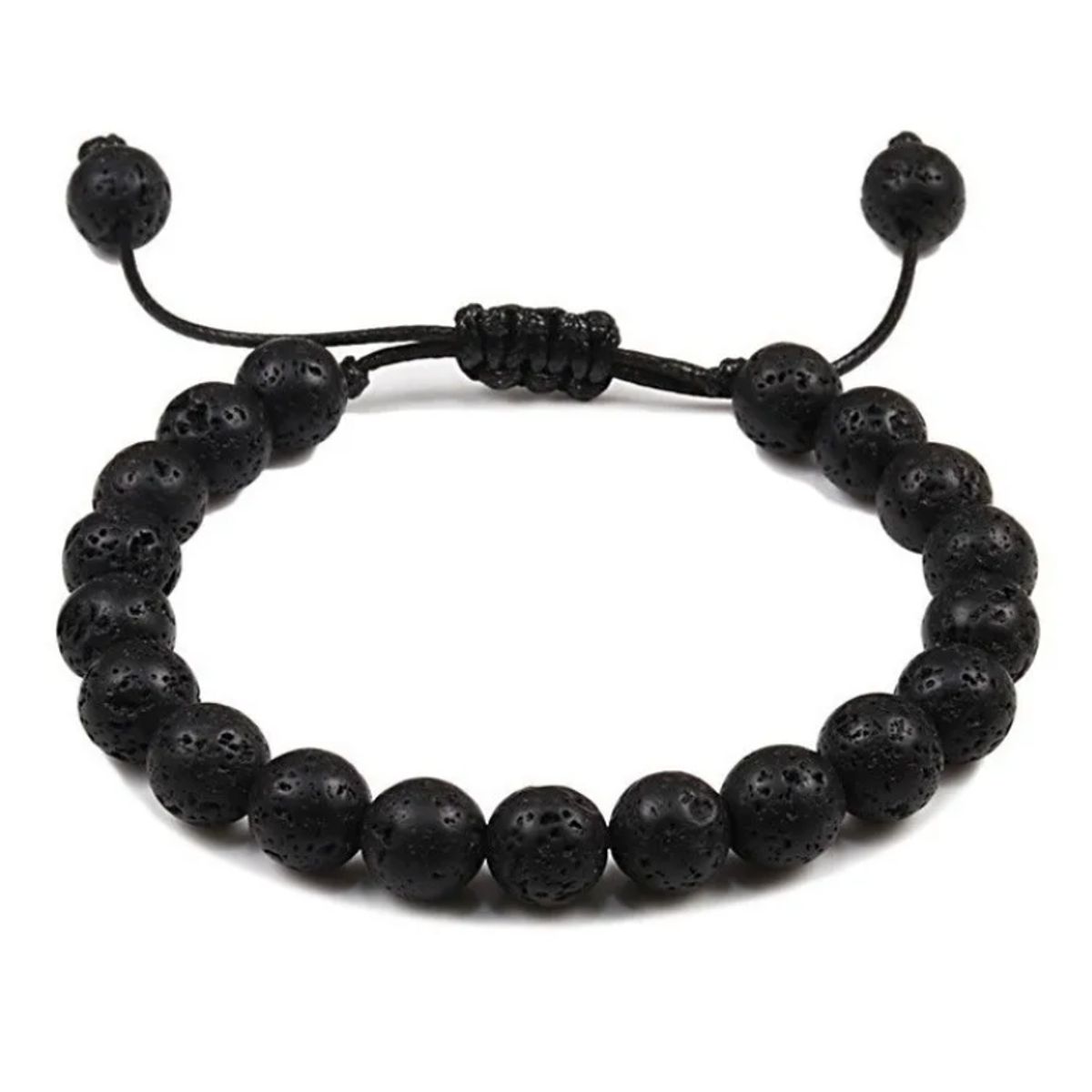 GENERICO - Pulsera De Piedra Volcanica 1 Hombre Mujer Moda Royal Madriz