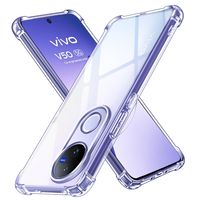 Carcasa Transparente Reforzada Para Vivo V50 5G