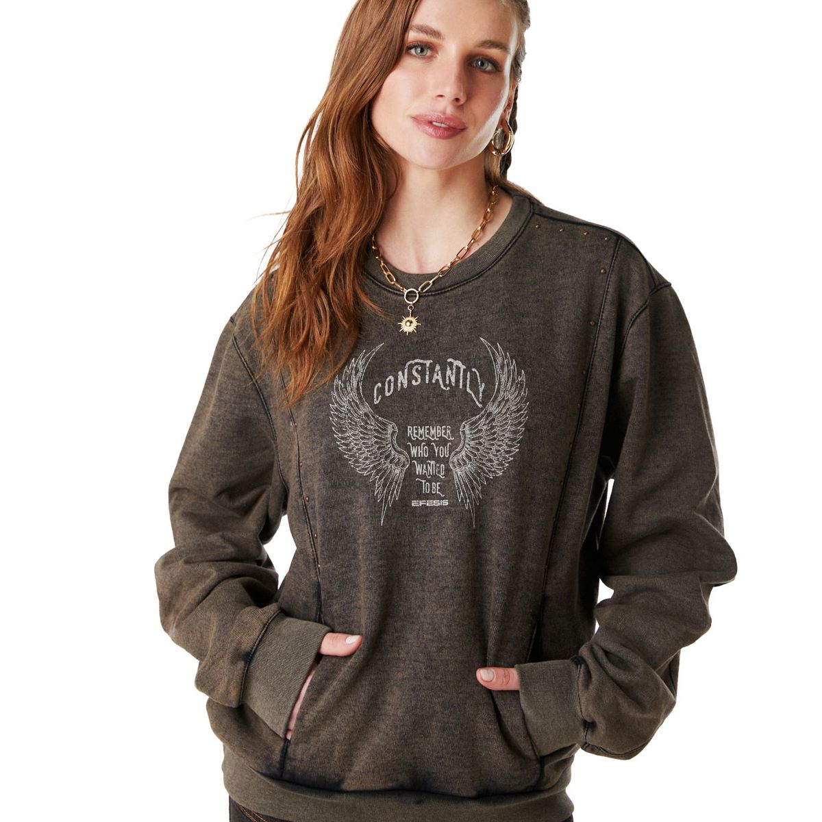 EFESIS - POLERÓN CONTA REGULAR SOBRETEÑIDO EFESIS - Negro Grafito