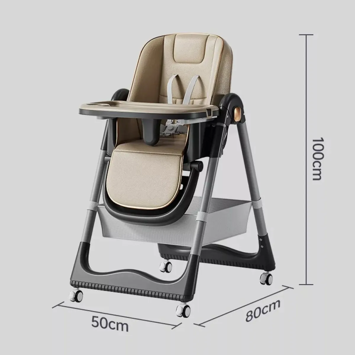 U BUY - Silla De Comer Reclinable Plegable Baby Café