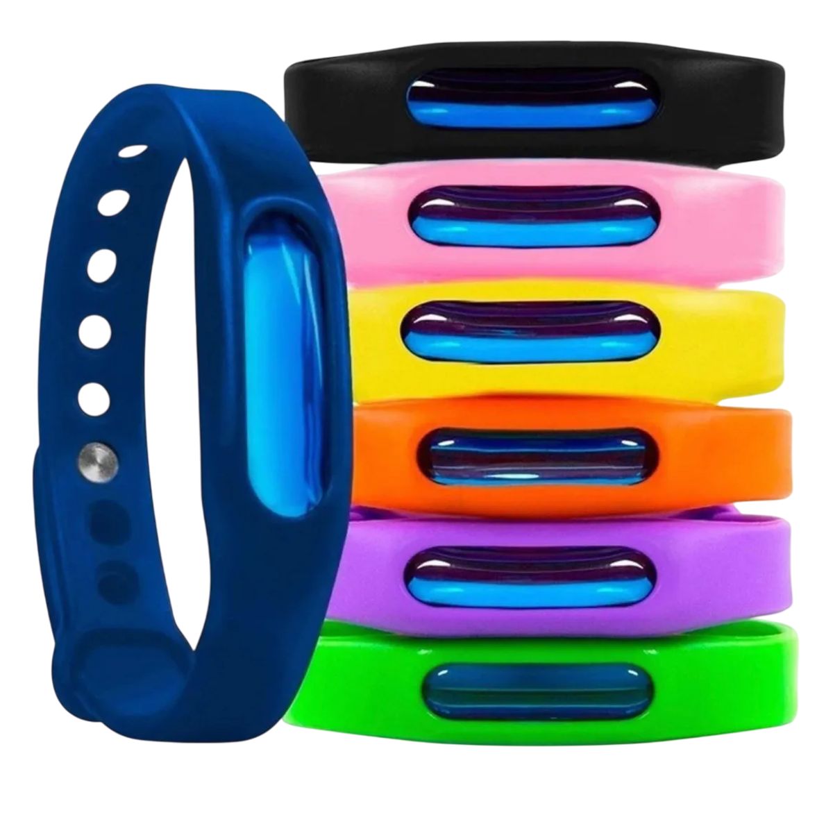 GENERICO - Pulsera  Broche Repelente Anti Mosquitos- Insectos Colores