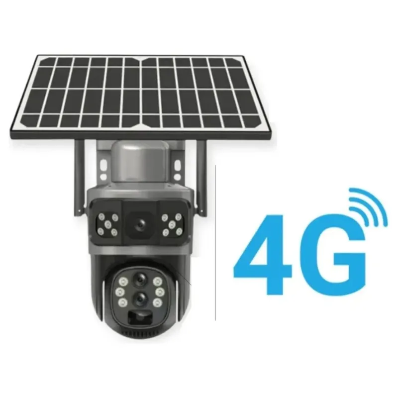 MUNDO MAGIA - Camara Ip Solar Sim 4g Integrado Doble Visión Exterior