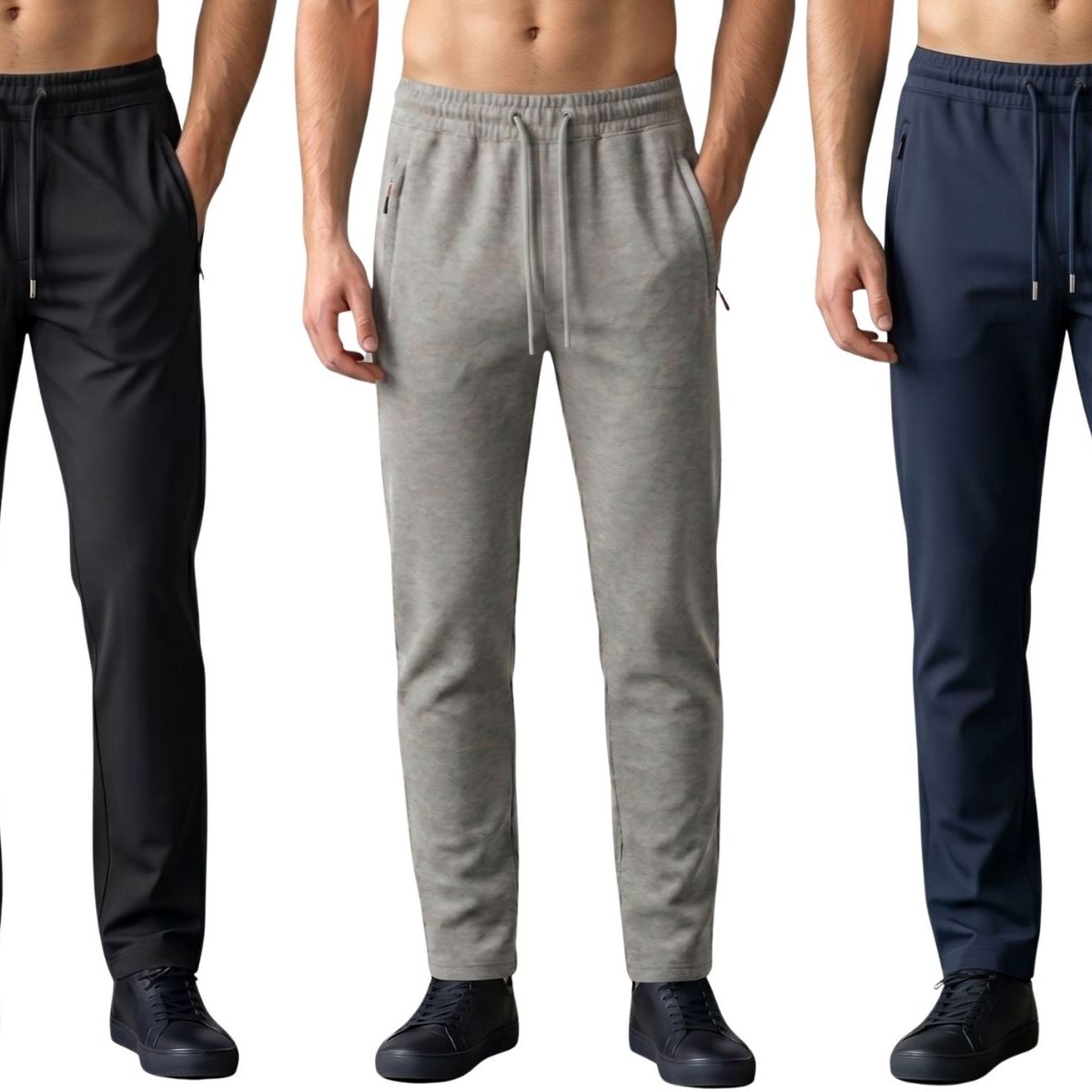 LIKE SHOP - Pack 3 Pantalón Buzo Hombre Algodón Jogger Deportivo Oferta! 952