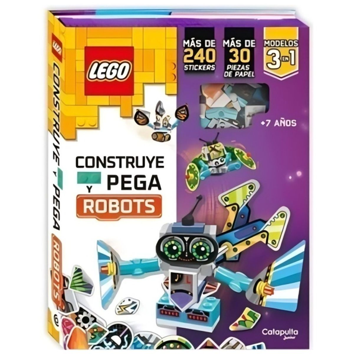 TOP10BOOKS - LIBRO Lego: Construye Y Pega Robots - Lego: Construye Y Pega Robots