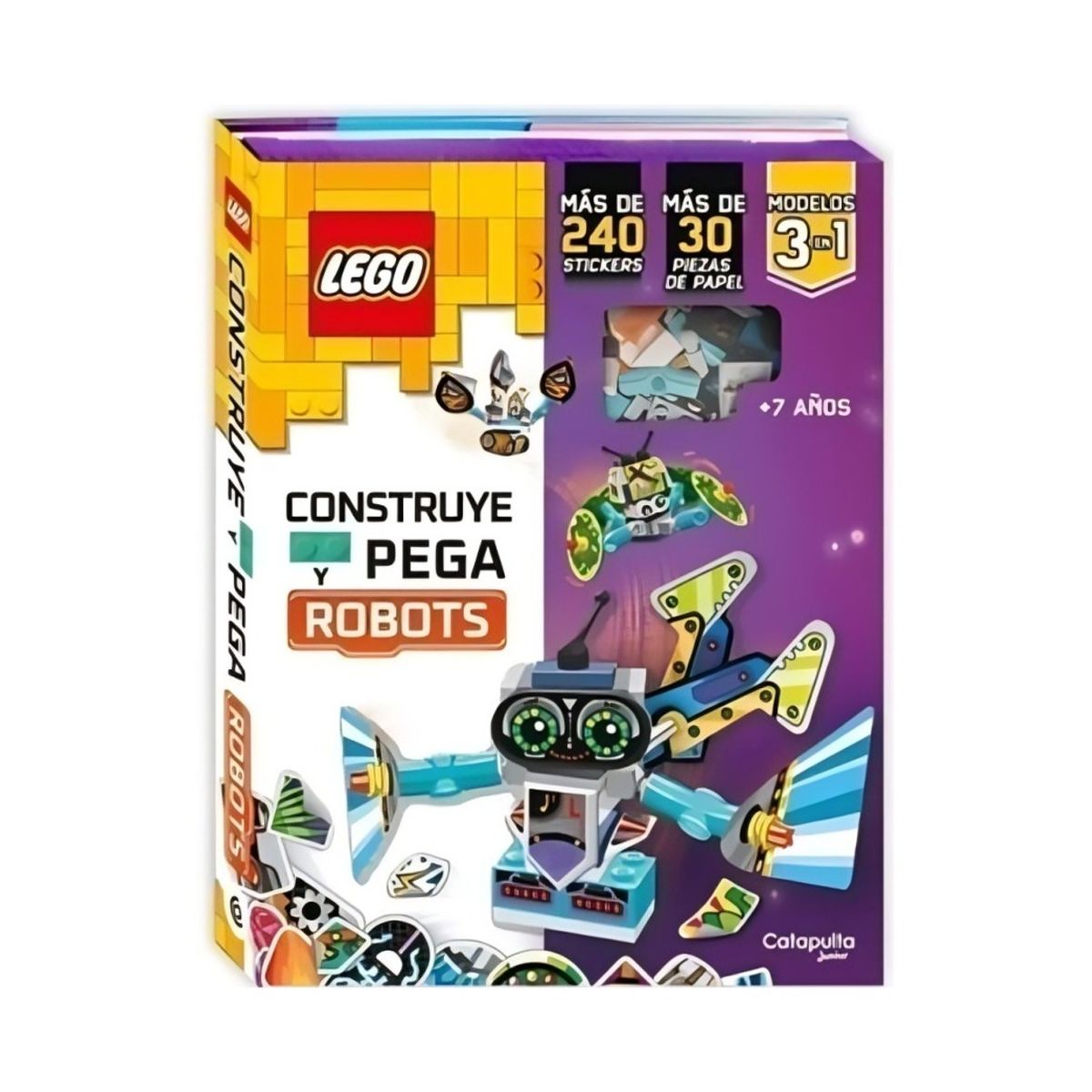 TOP10BOOKS - LIBRO Lego: Construye Y Pega Robots - Lego: Construye Y Pega Robots