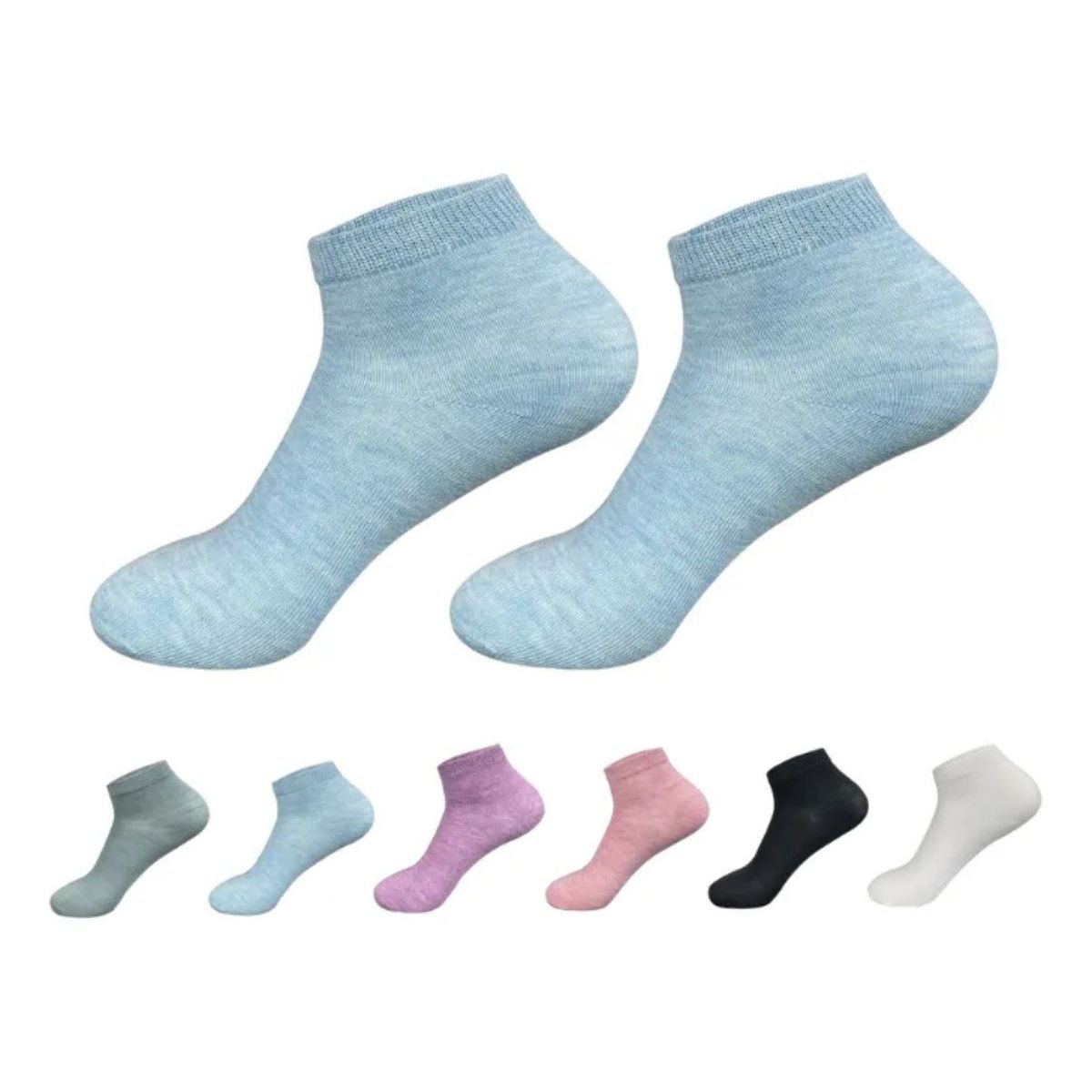 LOOK SHOP - Pack 6 Pares Calceta Deportiva Corta Bambú. Tobillera 101 Mujer