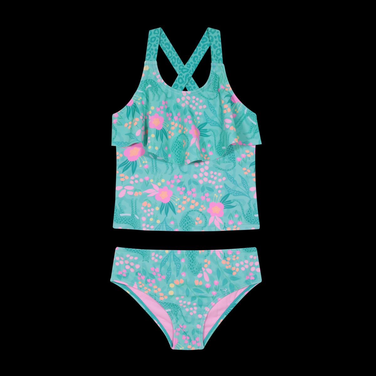 H2O WEAR - Traje de Baño Niña Tankini Vuelo UV50 H2O Wear Turquesa - Verde