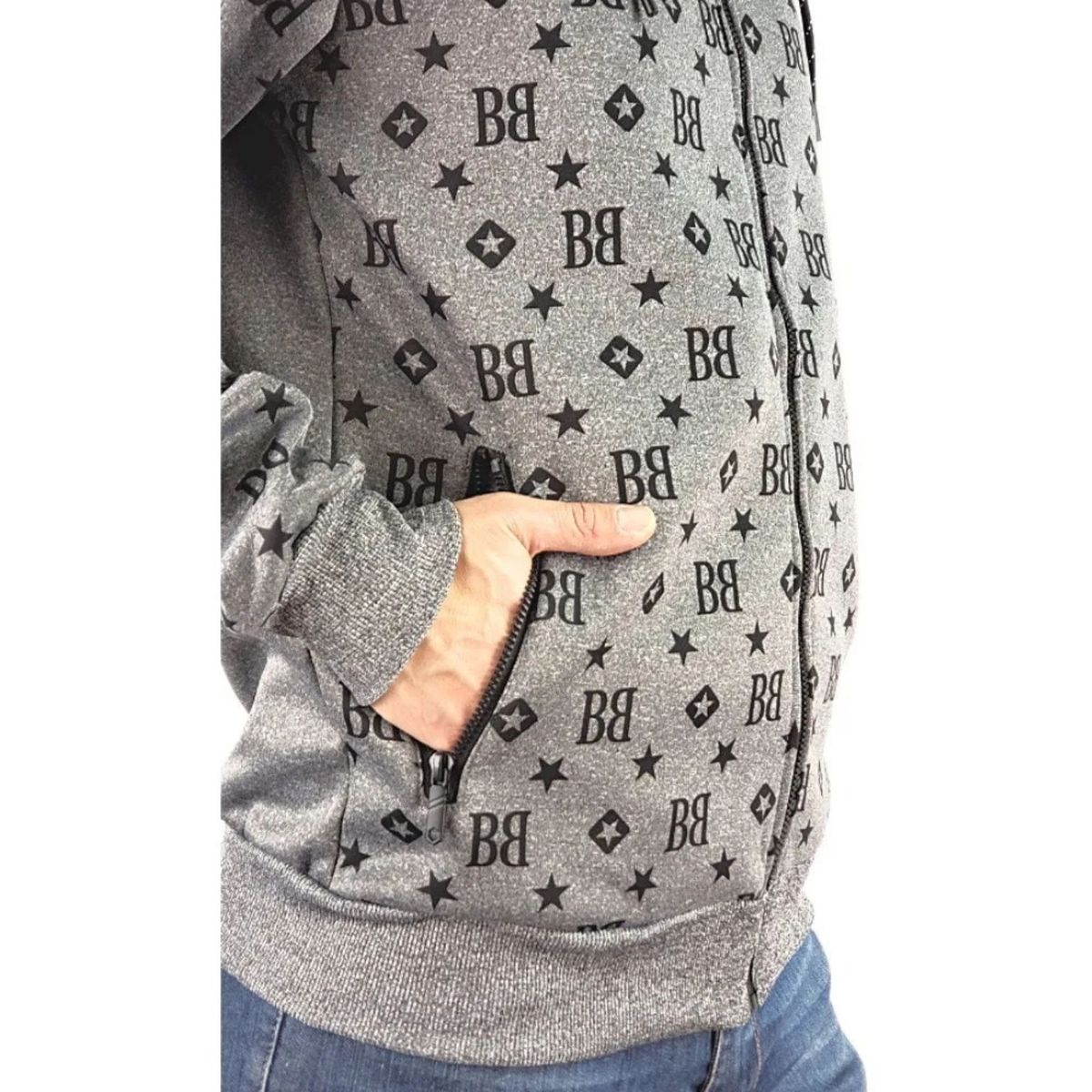 LOOK SHOP - Poleron Hombre Invierno Forro Polar Fashion BB06