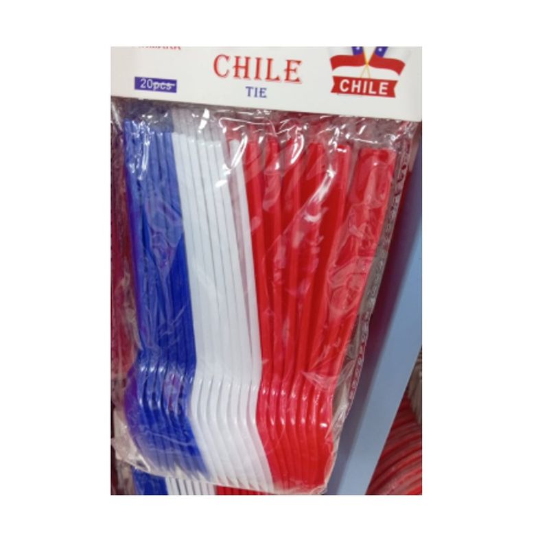GENERICO - Cuchara Desechable Postre Viva Chile Fiestas Patrias 20pcs