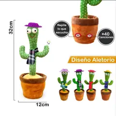 GENERICO - Cactus Bailarin Interactivo Y Carga USB Modelos Surtidos