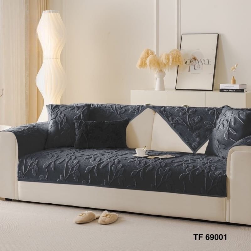 ANGELES DEL HOGAR - MANTA PARA SOFA 1C CON DISEÑO 70 CM X 70 CM