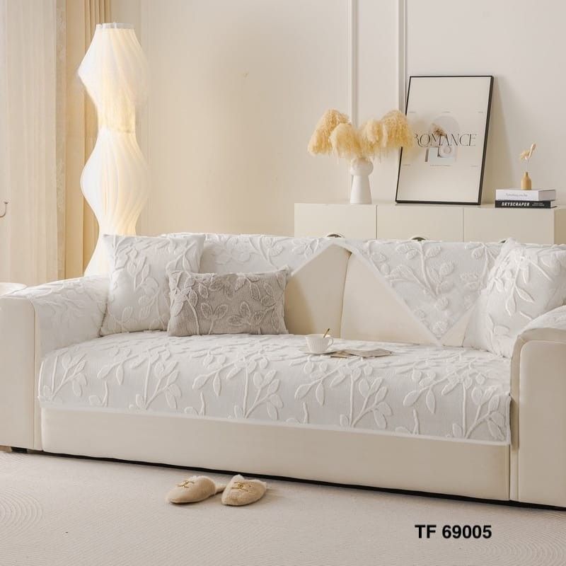 ANGELES DEL HOGAR - MANTA PARA SOFA 1C CON DISEÑO 70 CM X 70 CM