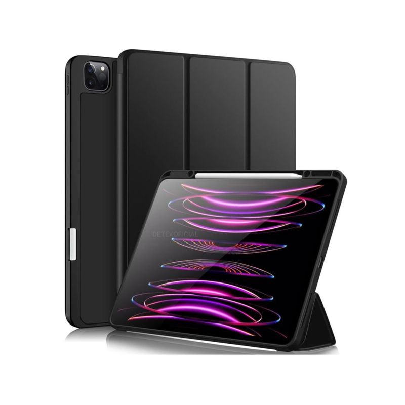 GENERICO - Funda Smart Cover Para iPad Pro 12.9 - Negro