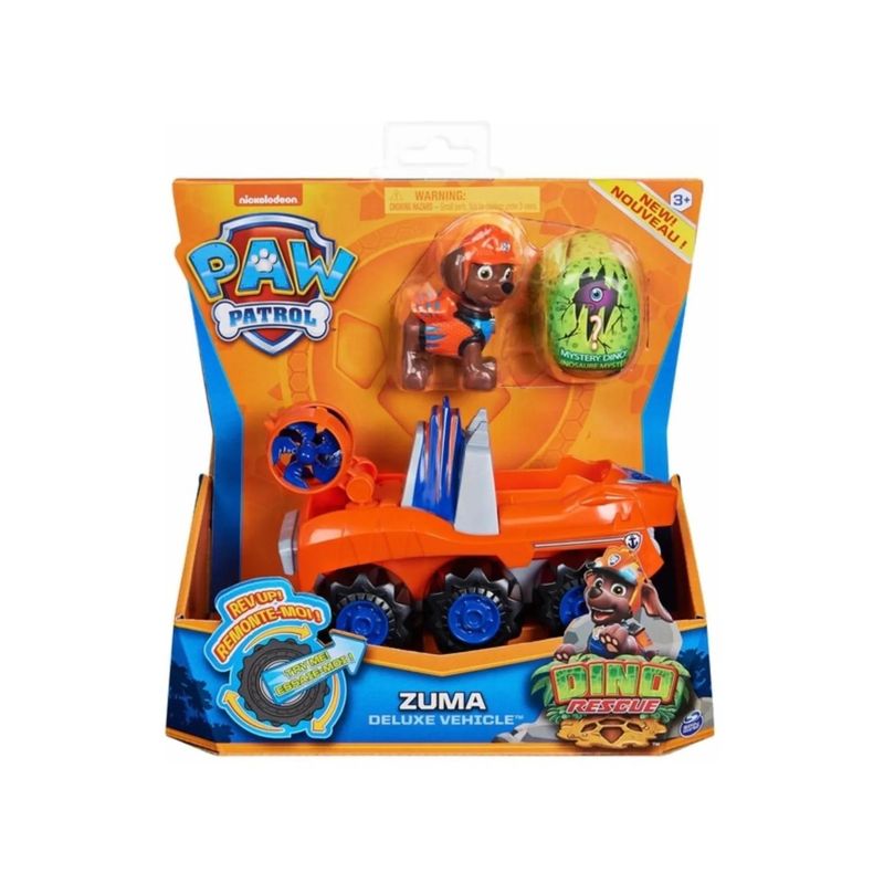 GENERICO - Juguete Zuma Camion Dino Naranja Friccion Paw Patrol