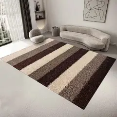 GENERICO - ALFOMBRA GRANDE 200X240 CASA MIO MARRON DISEÑO DEGRADE