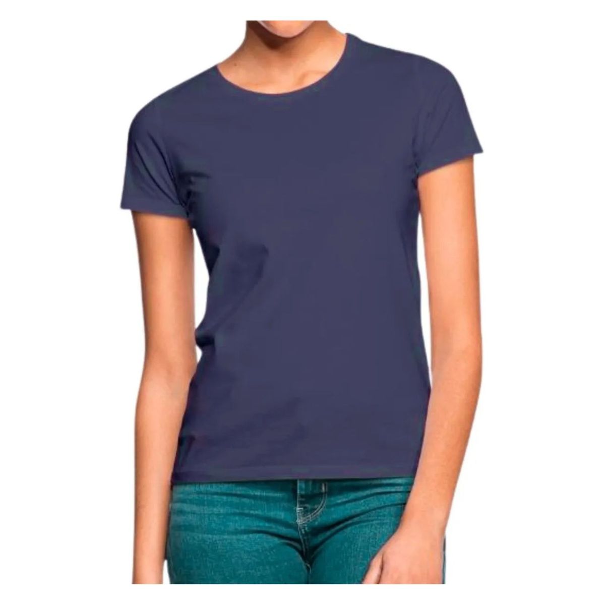 LOOK SHOP - Polera Mujer Manga Corta Algodón Para Estampar Tallas Colores