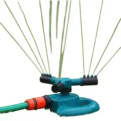 GENERICO - Regador Aspersor 3 Brazos Giratorio Riego Jardín