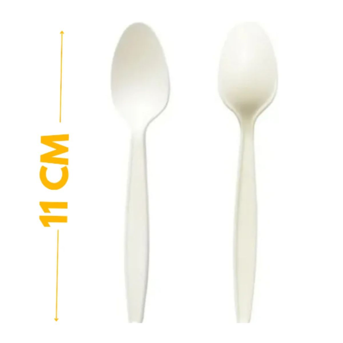 GENERICO - Cucharas para Postres Cubiertos Desechables Pack 50u