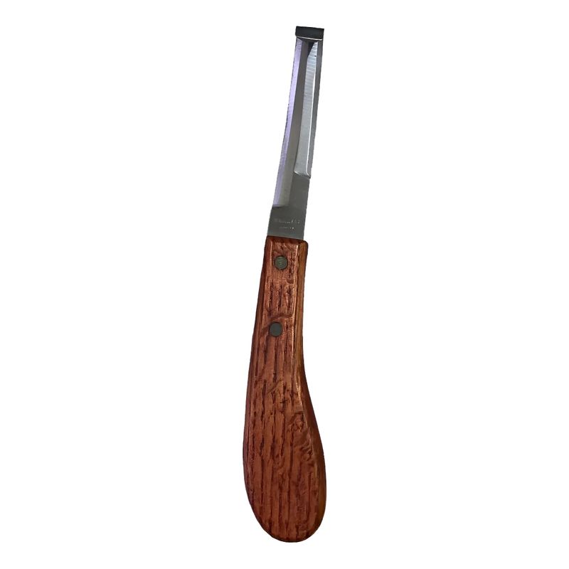 GENERICO - Cuchillo Despalmador O Gubia Doble Filo Para Herrar Caballos